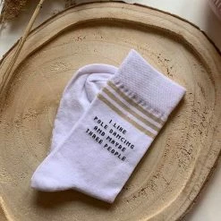 Accessories REV ACTIV I Like Pole Dancing Socks - White