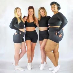 All Pole Wear Olra Activewear Signature Biker Shorts - Black