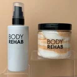 Grip + Glow Body Rehab TLC Set - Gaga For Grapefruit Whipped Salt Scrub (180g) + Arnica Gel (100ml) New In