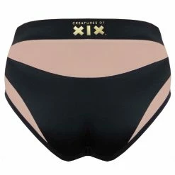 Creatures Of XIX I S I S High Waisted Bottoms - Black With Sand Mesh