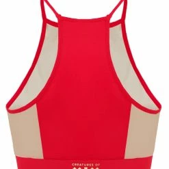 Creatures Of XIX I S I S Halter Top - Red With Sand Mesh All Pole Wear