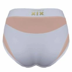 Creatures Of XIX I S I S High Waisted Bottoms - White With Sand Mesh Shorts