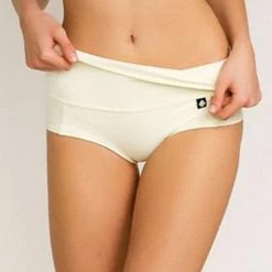Poledancerka High-Low Brazil Shorts - Ivory