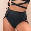 Lunalae Kehlani High Waist Bottoms - Recycled Black All Pole Wear