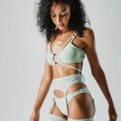 Flole Oriana Shorts And Garter Belt - Mint New In