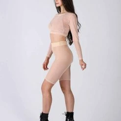 REV ACTIV Mesh Cycling Shorts - Beige