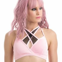 Poledancerka X-Front Top - Baby Pink All Pole Wear