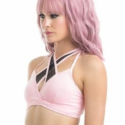 Poledancerka X-Front Top - Baby Pink All Pole Wear