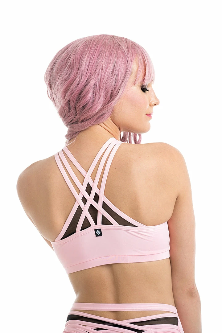 Poledancerka X-Front Top - Baby Pink All Pole Wear