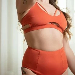 All Pole Wear Chantay Polewear Wildbird Shorts - Pumpkin