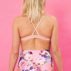 Pole Addict High Waisted Shorts - Peony All Pole Wear