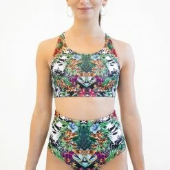 All Pole Wear Pole Addict High Waisted Shorts - Jungle