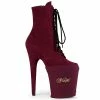 Pleaser USA Shoe Protectors - Burgundy Lycra Shoes