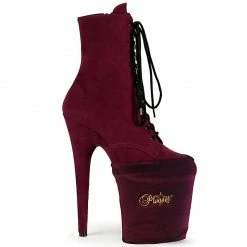 Pleaser USA Shoe Protectors - Burgundy Velvet
