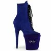 Shoes Pleaser USA Shoe Protectors - Royal Blue Velvet