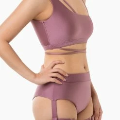 Flole Cradle Garter Bottoms - Midnight Purple