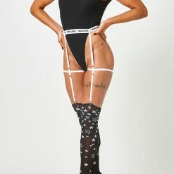 Accessories Rolling Over The Knee Socks - Galaxy (3 Sizes Available)