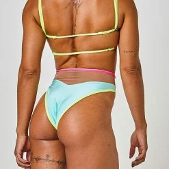 Rolling Vento Neon Reversible Bottoms - Blue/Rosé All Pole Wear