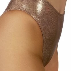 Cleo The Hurricane High Rider Hot Pants - Rose Gold All Pole Wear