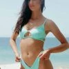 Paradise Chick Miami "V" Shorts - Ribbed Mint All Pole Wear