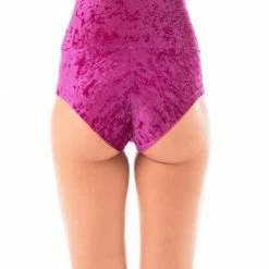 All Pole Wear Dragonfly Betty High-Waisted Shorts - Velvet Ruby