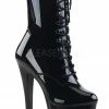 Pleaser USA Sky-1020 7inch Pleaser Boots - Patent Black