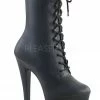Shoes Pleaser USA Sky-1020 7inch Pleaser Boots - Matte Black