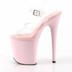 Pleaser USA Flamingo-808 8inch Pleasers - Baby Pink New In