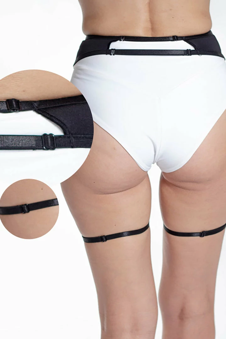 Queen Accessories Queen Garter Belt - Sweet Black