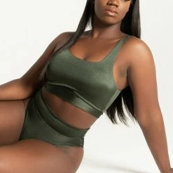 Tatiana Activewear Adeline Top - Pine Green