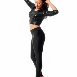 Paradise Chick V-String Leggings - Black