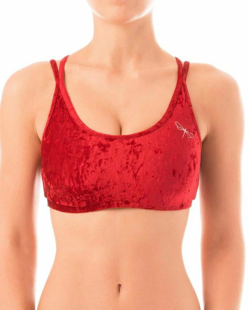 All Pole Wear Dragonfly Nicole Top - Velvet Red