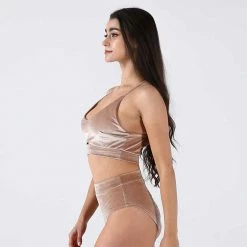 REV ACTIV Gap Top - Blush Velvet All Pole Wear