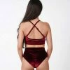 REV ACTIV High Waist Shorts - Wine Velvet All Pole Wear