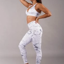 All Pole Wear Off The Pole Iconic Leggings - White Marble