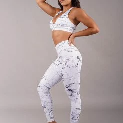 All Pole Wear Off The Pole Iconic Leggings - White Marble