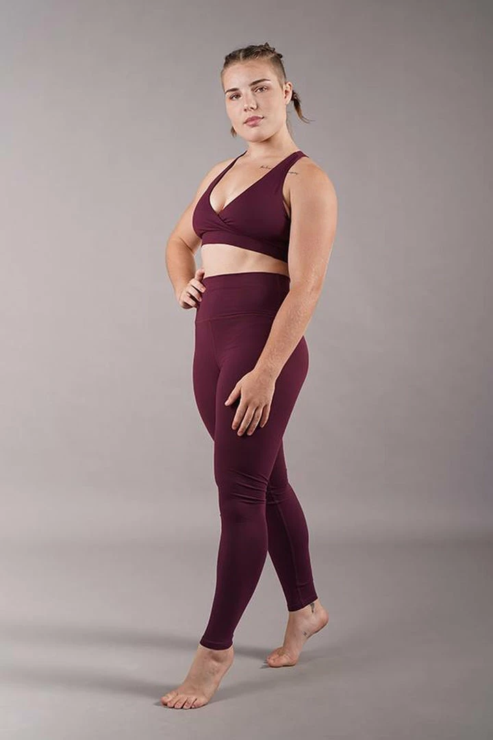 Off The Pole Scrunch Butt Leggings - Burgundy