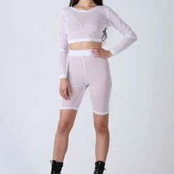 REV ACTIV Mesh Cycling Shorts - White