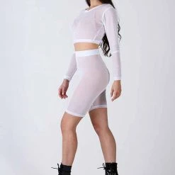 REV ACTIV Mesh Cycling Shorts - White