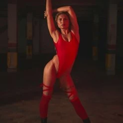 Rolling Wild Bodysuit - Red All Pole Wear