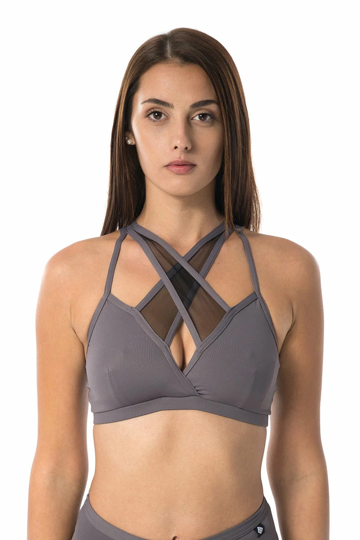 Poledancerka X-Front Top - Grey