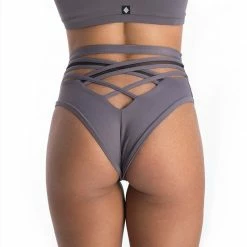 All Pole Wear Poledancerka X High Leg Shorts - Grey