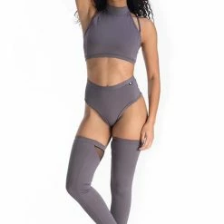 Poledancerka X Back Top - Grey