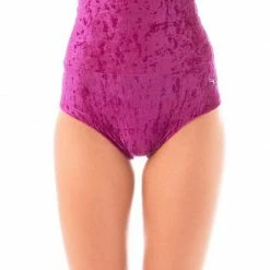 All Pole Wear Dragonfly Betty High-Waisted Shorts - Velvet Ruby