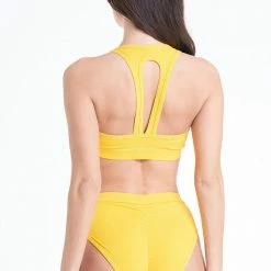 All Pole Wear Bandurska You're The Zest Top - Ribbed Sunny Yellow
