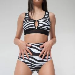 Pole Addict High Waisted Shorts - Zebra All Pole Wear